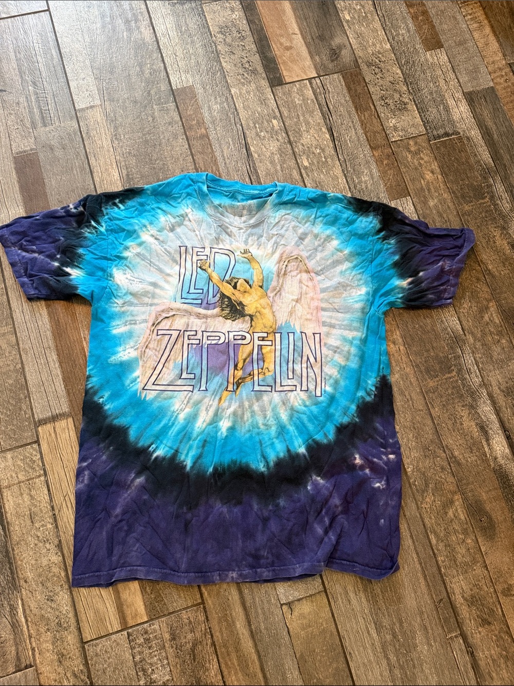 Vintage Led Zeppelin Tie-Dye Swan Song Graphic Tee